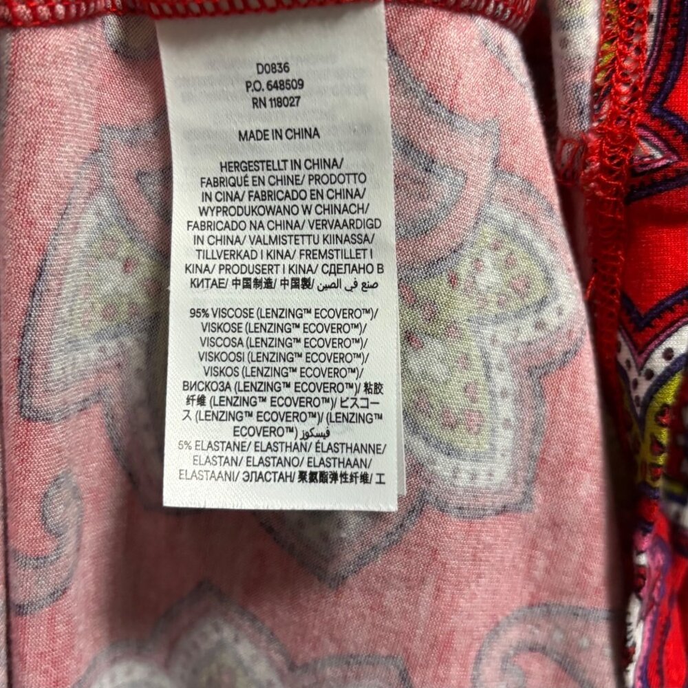Boden Red Paisley Midi Dress - Picture 8 of 8